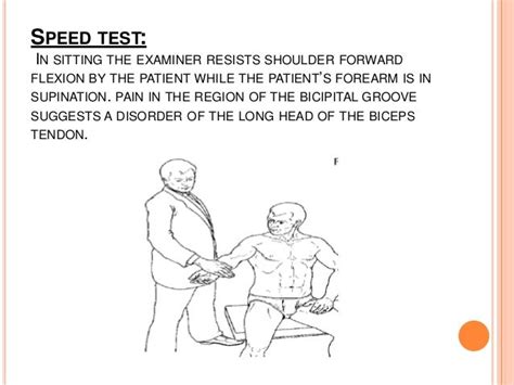 speed test for shoulder problems